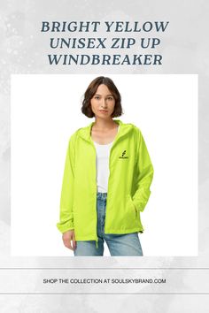 Light as a feather, this jacket is your go-to windbreaker for any outside adventure. Pack it in your travel bag and explore the outdoors protected and dry (did we mention it’s water-resistant?).Radiant Windbreaker Jacket - Neon Yellow. | Windbreaker Outfit | Windbreaker Jacket. Savage Mode, Adventure Pack, Zip Up Windbreaker, Pocket Bag, Zipper Pulls, Pull Tab, Outdoor Adventure, Welt Pockets, Welt Pocket