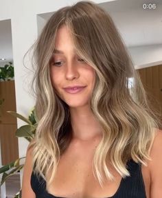 Mid Length Highlights, Natural Hair Color With Money Piece, Natural Brown Hair With Money Piece, Dirty Blonde To Brown, Stassi Schroeder Hair Color, Bronze Short Hair, Dark Blonde Hair Fair Skin, Coastal Cowgirl Hair, Shoulder Length Hair With Blonde Highlights