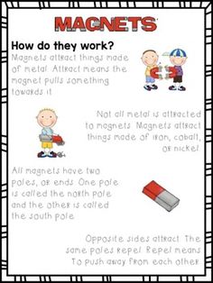 an image of magnets worksheet