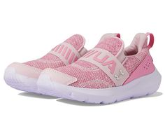 Under Armour Kids Surge 3 Slip-On (Little Kid) - Girl's Shoes : Prime Pink/Flamingo/Metallic Silver : Let your li'l explorer spend his day adventurously in the Under Armour Kids Surge 3 Slip-On sneakers. Breathable mesh upper. EVA sockliner offers maximum comfort and stability. Cushioned EVA midsole for all-day comfort. TPU heel overlay ensures added durability support. Round toe silhouette. Stretchy, slip-on design for easy on and off. Rubber outsole lends grip and traction. Imported. Athleisure Shoes, Girls Shoes Kids, Puma Fierce Sneaker, Pink Flamingo, Pink Flamingos, Slip On Sneakers, Kid Shoes, Girls Shoes, High Top Sneakers