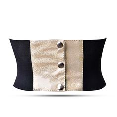 This Gold corset top Waist Trainer is designed for a comfortable and slimming fit. Its adjustable lace-up closure ensures a snug and secure fit, while the bustier provides superior back and stomach support. The made-to-last elastic and mesh construction offers long-lasting wear that won't stretch or lose shape. Gold corset Top Waist Trainer Features: Style: Waist Belt, Waist Cincher, Waist Trainer Range: Instant Shape Color: Gold Fully Adjustable Lacing: 1" Black Ribbon Achievable Waist Reductio Underbust Corset Belt With Built-in Bra For Party, Fitted Bandage Corset Belt, Underbust Bandage Corset Belt For Parties, Fitted Underbust Bandage Corset Belt, Fitted Bandage Bandeau Corset, Fitted Bandeau Corset With Bandage Details, Fitted Bandeau Bandage Corset, Fitted Bandage Corset In Chic Style, Elegant Bandage Corset Belt