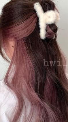 Under Hair Color, Hidden Hair Color, Peekaboo Hair Colors, Korean Hair Color, Hair Color Underneath, Peekaboo Hair, Hair Color Streaks, Dyed Hair Inspiration, Pretty Hair Color