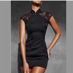 It Is In An Excellent Condition As You Can See It In The Pictures. Embroidered Mini Dress, House Of Cb Dresses, Party Dresses Online, Black Short Dress, House Of Cb, Fashion Board, Chinese Dress, Types Of Dresses, Party Dresses For Women