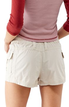 Handy flap pockets accent the sides of these crisp and cool poplin shorts that are a warm-weather favorite. 1 3/4" inseam; 26" leg opening; 10" front rise; 13" back rise (size Medium) Exclusive retailer 100% cotton Machine wash, dry flat Made in Turkey Vince Camuto Handbags, Hot Skirts, Stuart Weitzman Shoes, Man Up, Swimsuit Cover, Free People Dress, Low Rise, Warm Weather, Boy's Clothing