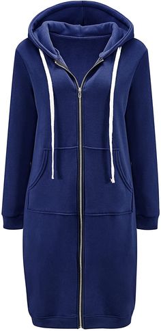 Haute Edition Women's Tunic Long Length Full Zip Hooded Sweatshirt Hoodie How To Wear Kimono, Cute Winter Outfit, Favorite Leggings, Tunic Hoodie, Hooded Dress, Cute Winter Outfits, Long Tunic, Tunic Length, Womens Tunics