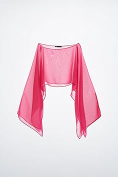 Chiffon Cape, Cape Top, Fiesta Outfit, Fashion Top Outfits, فستان سهرة, Flowy Blouse, Zara Tops, Chiffon Tops, Diy Clothes