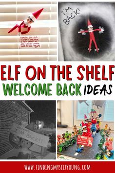 elf on the shelf welcome back ideas for kids to use in their homes and classroom