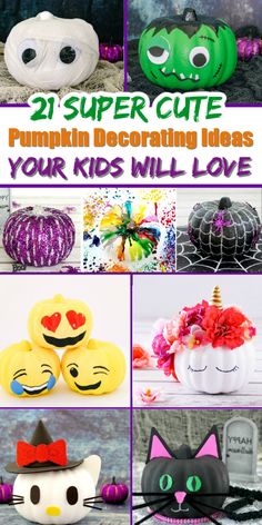 pumpkin decorating ideas for kids will love