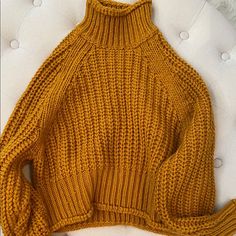 Hm Sweater. Xs. New Without Tags. Mustard Color. Fitted Tops For Cold Weather, Mustard Cotton Tops For Winter, Winter Yellow Chunky Knit Tops, Yellow Chunky Knit Top For Winter, Trendy H&m Sweater For Winter, H&m Casual Winter Sweater, Casual H&m Winter Sweater, H&m Cotton Sweater For Fall, Winter Mustard Knit Top