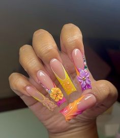 White Gel Polish, Hawaiian Nails, Spring Nail Designs, Edgy Nails, Liner Brush, Colored Acrylic Nails, Cute Acrylic Nail Designs, Dope Nail Designs, Blush Nails