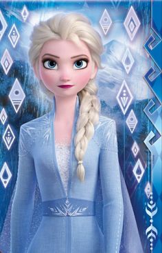 an image of frozen princess with long hair and blue eyes, wearing a light blue dress