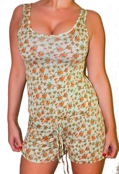 Pretty Soft Orange Floral Rayon Drawstring Romper Shorts beach Park Festival New #Poema #Romper #Summer Loose Romper, Vintage Festival, Rompers For Women, Romper Shorts, Soft Orange, Beach Park, Peasant Style, Native American Fashion, Hipster Fashion