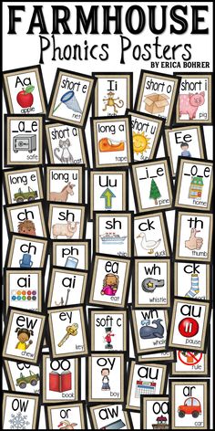 the farmhouse phonics posters are great for beginning and ending sounds