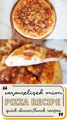 This caramelized onion pizza is an easy dinner idea packed with flavor. Great for a family meal or a delicious dinner for one or two.