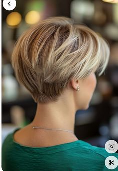 Short Cuts For Fine Hair, Short Hair Back View, Short Wedge Hairstyles, Cortes Bob, Short Stacked Hair, Short Hair Pixie, Short Layer, Dorothy Hamill, Pixie Haircut Ideas