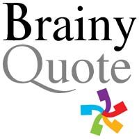 the brainy quote logo is shown in black, white, and rainbow colored letters