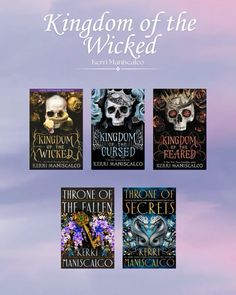 the cover for kingdom of the wickered series