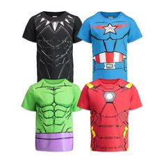 Get your child ready for the adventure of a lifetime with this Marvel Avengers [CategoryDescriptionLong]! Join S.H.I.E.L.D.s Avengers Initiative to fight off evil villains like Hydra and Thanos and save the world with Captain America, Thor, Iron Man, the Incredible Hulk, Black Panther, Black Widow, Ant-Man, the Wasp, Falcon and Hawkeye. Your little hero will feel like they are one of the Avengers in this [PieceDescriptionKeywords] featuring their favorite comic book superhero team. Size: 14.  Co Avengers Captain America, Superhero Team, Boy Activewear, Iron Man Captain America, Marvel Shirt, Marvel Tshirt, Marvel Captain America, Black Panther Marvel, The Avengers