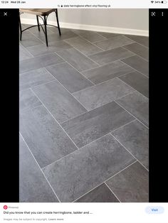 an image of a tile floor that looks like it has been installed on the wall