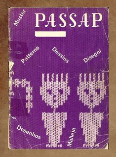 a purple book with white writing on the front and back cover that says, passap