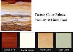 the color palette is from artist linda parker