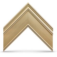 the corner of a gold frame on a white background with clipping for text or image