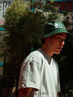 Brand new cotton bucket hat in Forest Green designed by Saigo no Shudan. On the front at an angle, you'll find a jolly foursome, while the back at an angle features the embroidered team title 最後の手段, read as Saigo no Shudan, which translates to "Last Resort".Dimensions: (φ) 23" / 59cmMaterial: Cotton 100%One size fits mostMade in LA Cotton Bucket Hat, Fog Linen Work, Last Resort, Fog Linen, Refillable Planner, Writing Accessories, Green Design, Shirt Accessories, Card Wallet