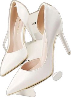 White Party Court Shoes With Sculpted Heel, White Court Shoes For Evening, White 4-inch Heels For Night Out, White Court Shoes With Wrapped Heel For Party, White Heels With 4-inch Heel For Night Out, White Party Court Shoes With Wrapped Heel, White Open Heel Office Heels, Navy Blue High Heels, Manolo Blahnik White