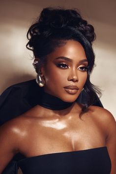 Shannon Thornton, Bridal Hair Inspiration, Brown Skin Makeup, Glam Photoshoot, Glamour Makeup, Dark Skin Makeup, Makeup For Black Women, Wedding Hair And Makeup, Elegant Hairstyles