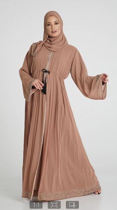 Abaya Shop, Abaya Dresses, Chiffon Jacket, Fashion Abaya, Dress Kebaya, Open Abaya, Muslim Fashion Hijab Outfits, Abaya Style