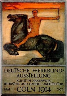 an old poster with a man riding on the back of a horse