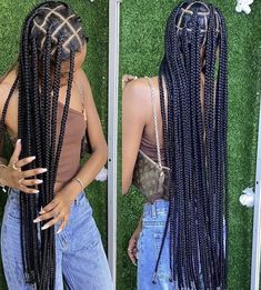 Senegalese Braids, Jumbo Knotless, Large Box Braids, Braided Hairstyles For Black Women Cornrows, Big Braids, Big Box Braids Hairstyles, Colored Braids, Box Braid Wig