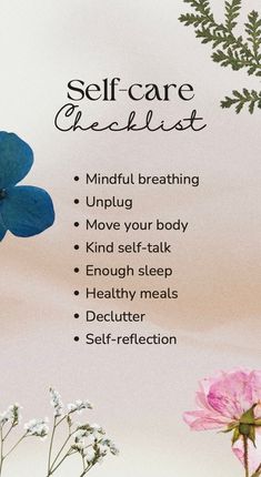 Daily self care digital download Self Care Checklist, Move Your Body, Sound Healing, Physical Wellness, Mindful Living, Busy Life, Teacher Training, Instagram Story Template, Self Care Routine