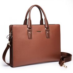 HIGH QUALITY MATERIAL: The briefcase is made of high quality genuine cow Leather with tear-resistant lining. The hardware parts are made of silver color alloy . Zipper closure for your security. Removable and adjustable shoulder strap. DIMENSIONS: (L)16.53" x (W)2.56" x (H)12.01" inch / (L)42 cm x (W)6.5 cm x (H)30.5 c Women Yeezy, Lawyer Briefcase, Yeezy Clothing, Uniqlo Women Outfit, Laptop Business, Fashion Ideas For Women, Styles Women, Working Women, Women Business