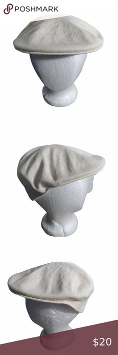 PENDLETON - Ivory Cabbie Newsboy Flat Cap Hat, Large Cotton Blend 90s Theme, Cotton Blend Fabric, Newsboy Cap, Flat Cap, Neutral Beige, Beige Color, Pattern Making, Caps Hats, Cotton Blend