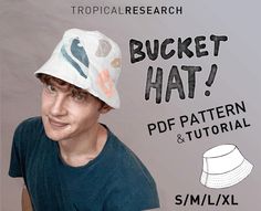 a man with a bucket hat on his head