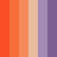 an orange and purple color scheme