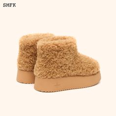 SMFK Compass Woolly Wheat Fluffy Short Boots - Inspired by the fur boots of northern China, it is also the main idea of ​​the integrated design of winter fur shoes.- Small texture faux tire wool fabric (glossy). SIZE GUIDE ( IN CM ) 35 36 37 38 39 40 Inner Length 22.5 23.0 23.5 24.0 24.5 25.0 Surface: synthetic woolLining: fabricSole: rubber Shop Boots, Fur Shoes, Main Idea, Women Boots, Fur Boots, Boots Women, Wool Fabric, Short Boots, Boot Shop