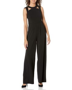 Calvin Klein Women's Sleeveless Jumpsuit with Cut Outs | Zappos.com Calvin Klein Jumpsuit, Work Jumpsuit, Cutout Jumpsuit, Jumpsuit With Pockets, Jumpsuit Outfit, Wear To Work, Calvin Klein Woman, Sleeveless Jumpsuits, Womens Calvin Klein