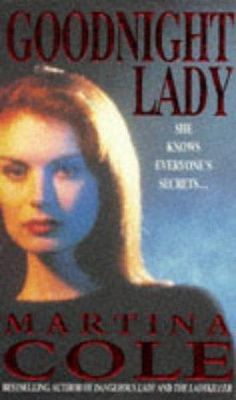 a book cover for the good night lady by martina colle with an image of a woman's face