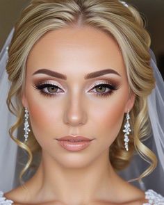 Makeup Looks Soft Glam, Makeup Looks Soft, Glam Bride Makeup, Fall Wedding Makeup, Gorgeous Wedding Makeup, Wedding Makeup Bride, Wedding Guest Makeup, Hazel Eye Makeup, Wedding Makeup Tutorial