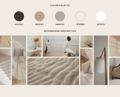 the color palette for mood board is neutral