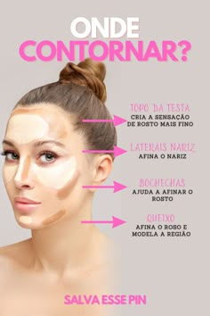 promoção shopee, Maquiagem na shopee, maquiagem para iniciantes. Round Face Makeup, Makeup Tips Foundation, Makeup Advice, Neutral Makeup, Homemade Beauty Tips, Kids Makeup, Makeup Tips For Beginners, Christmas Makeup, Face Contouring