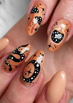 Fall Nails Acrylic, Fall Nail Ideas, Makeup Nails Designs, Simple Fall Nails, Fall Nail Trends, October Nails, Plaid Nails, Classic Nails, Animal Print Nails