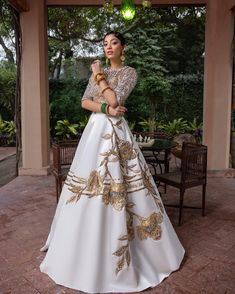 Embellished White Raw Silk Lehenga Choli Dress White Lehenga Choli, Gold Lehenga, Silk Lehenga Choli, Choli Dress, White Lehenga, Raw Silk Lehenga, Desi Clothes, Indian Bridal Wear, Silk Lehenga