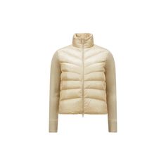 A classic Moncler design, this padded cardigan can easily be worn alone or layered under coats and jackets. Crafted from the softest wool, the lightweight knit is enhanced with a down-filled front and back. Cardigan Beige, Beige Cardigan, White Cardigan, Coats And Jackets, Knitwear Cardigan, Cropped Cardigan, Wool Cardigan, Lightweight Knit, Cardigan Coat