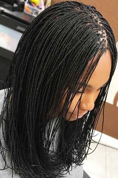 Tiny Braids, Micro Braids Styles, Invisible Braids, Plait Styles, Micro Braids Hairstyles, Hair Transition, Bob Braids, Long Box Braids