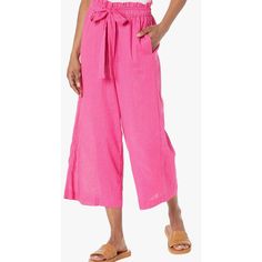 Michael Michael Kors Plus Size Wide Leg Tie Front Pants Cerise Xl Msrp $115 Accentuate Your Fashion Sense Without Compromising On Comfort By Wearing The Michael Michael Kors Wide Leg Tie Front Pants. Sku: #9853507 Straight Fit. Elasticized Waistband And Faux Tie At The Front. Pull-On Style. On-Seam Front Pockets. 52% Linen, 48% Viscose. Machine Washable. Imported. Approximate Measurements Taken Laying Flat: Waist Measurement: 34 In Outseam: 36 In Inseam: 22.5 In Front Rise: 15 In Back Rise: 17 I Wide Leg High Waist Pants, Tie Front Pants, Plus Size Wide Leg, Silky Pants, Polka Dot Pants, Wide Leg Dress Pants, Pink Ties, High Waist Pants, Women Cargos