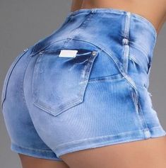 Summer Shorts Denim, Ripped Denim Shorts, Shorts Summer, High Waisted Shorts Denim, Ripped Denim, Denim Shorts Women, Shorts Jeans, Trend Fashion, Short En Jean