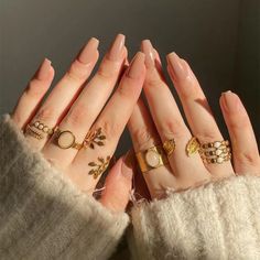 FREE SHIPPING ON ORDERS $9.95+ Buy 3 Get 1 More Free CODE: 4YOU Buy 5 Get 5 More Free CODE: 5FREE Nails Jewelry, Ballet Nails, Nagel Tips, Gold Rings Fashion, Nail Forms, Jewelry Essentials, Stick On Nails, Nail Art Hacks, Fancy Jewelry